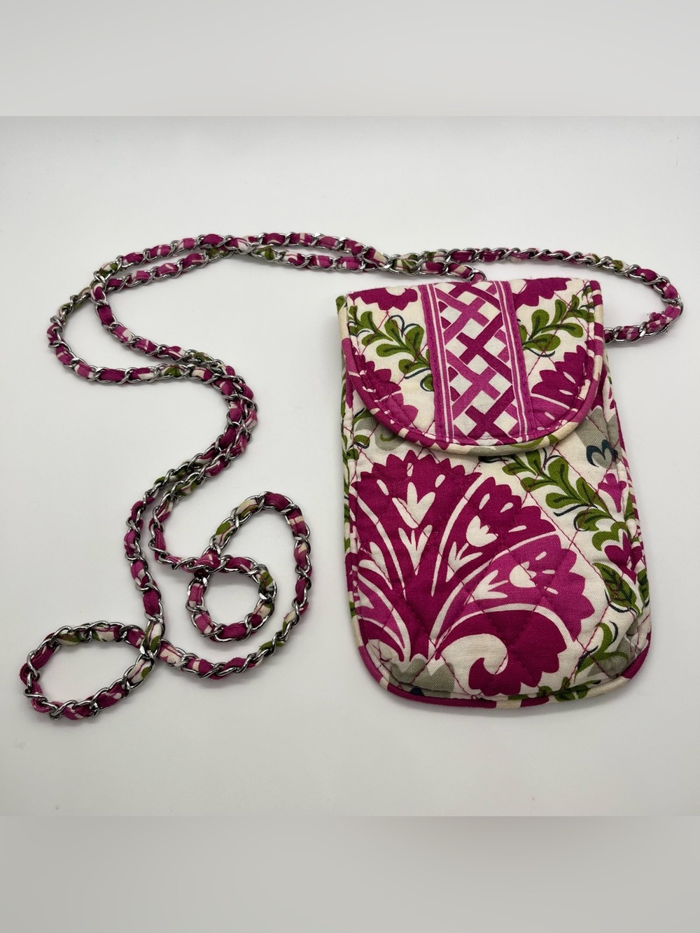 Vera Bradley Julep Tulip Floral Quilted Crossbody Cell Phone Bag